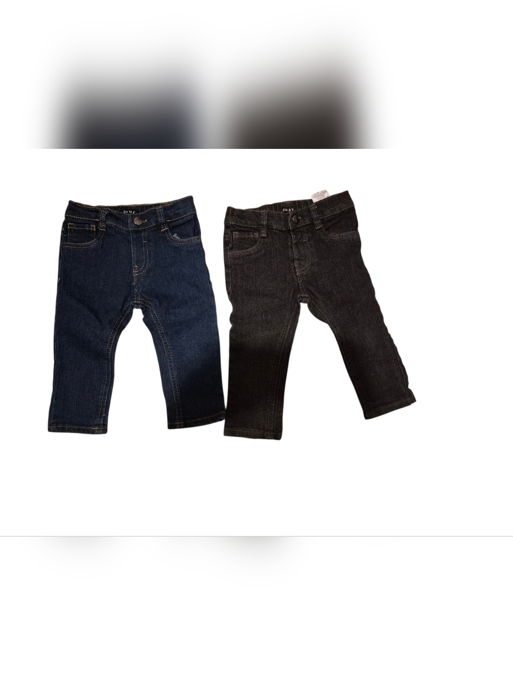 DKNY Kids Denim Jeans Pair - Dark Blue and Black